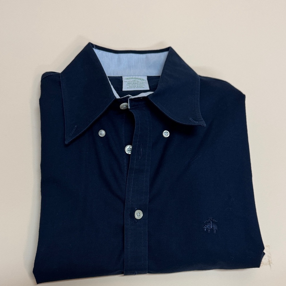Brooks Brothers Dark Blue Casual Shirt